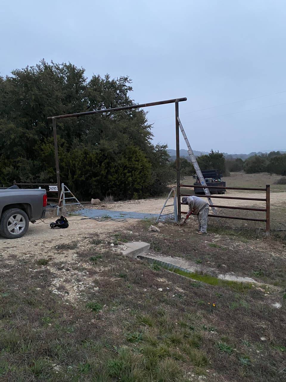 Cattle Guard Installation example project in Central Texas